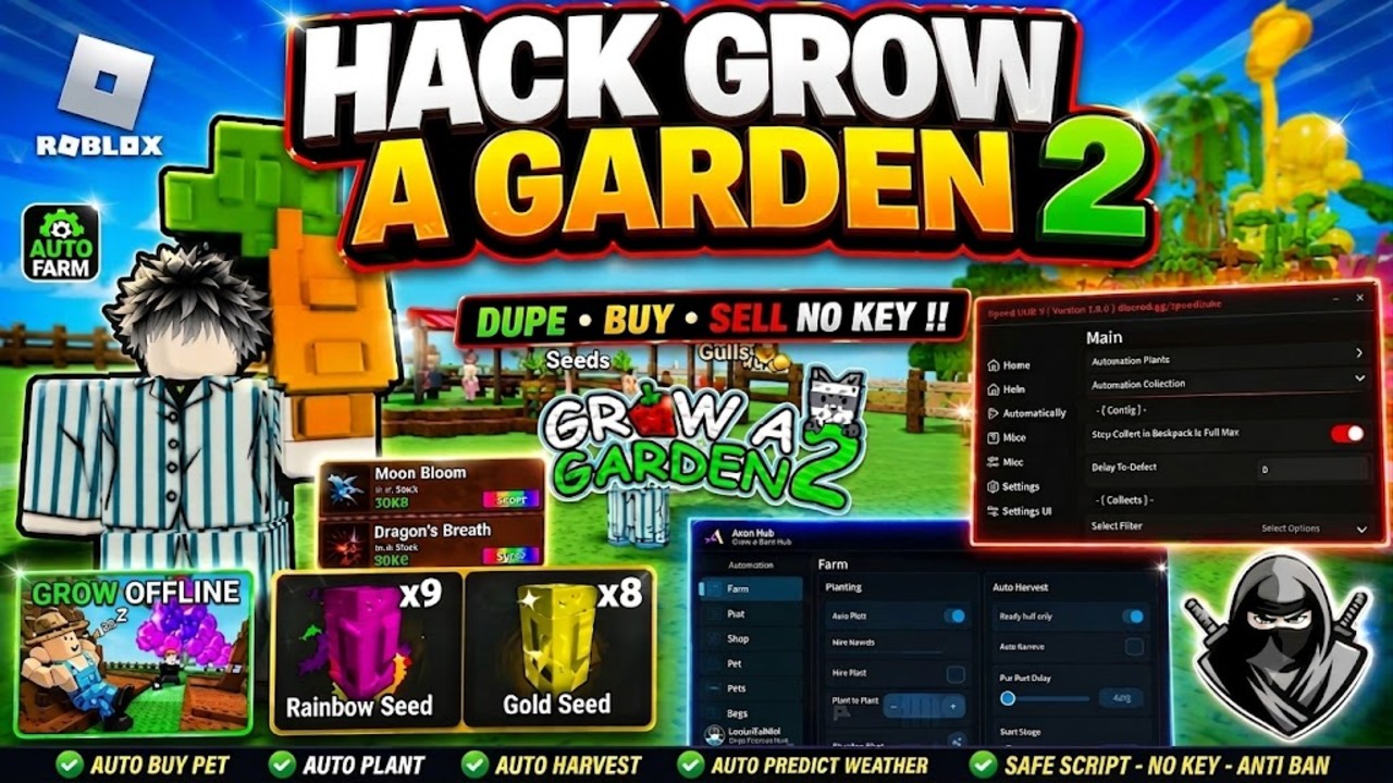 Grow a garden 2 | Auto sell,farm script