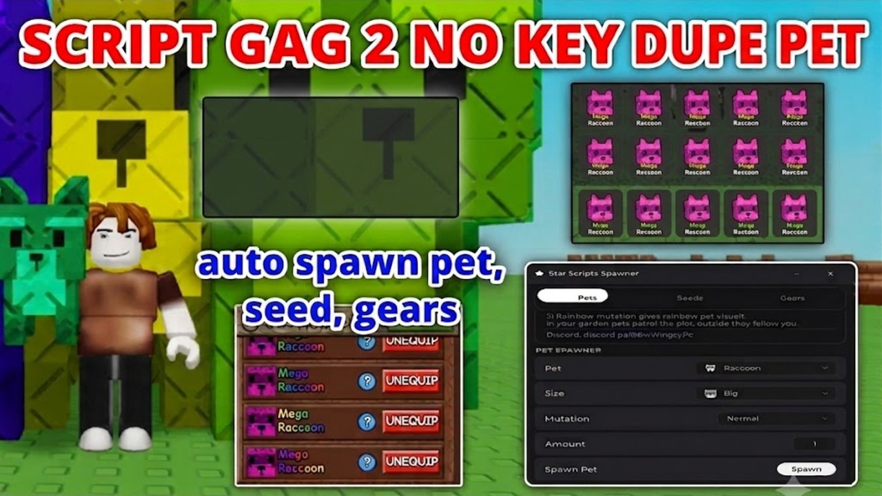 Grow a garden 2 | Auto dupe pet,seed