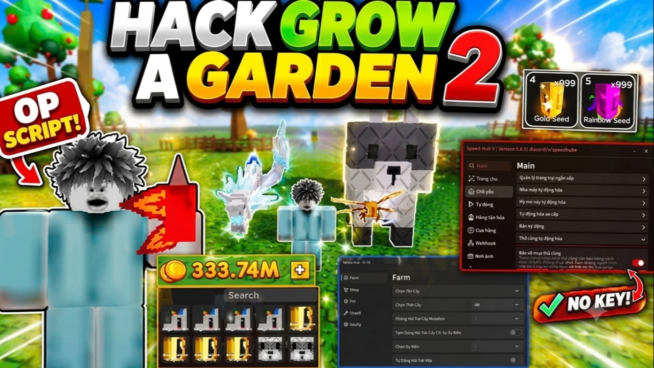 Grow a garden 2 auto dupe pet,seed,add money