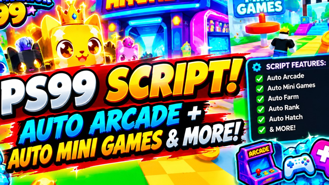 🔥 PS99 SCRIPT! Auto Arcade + Auto Mini Games