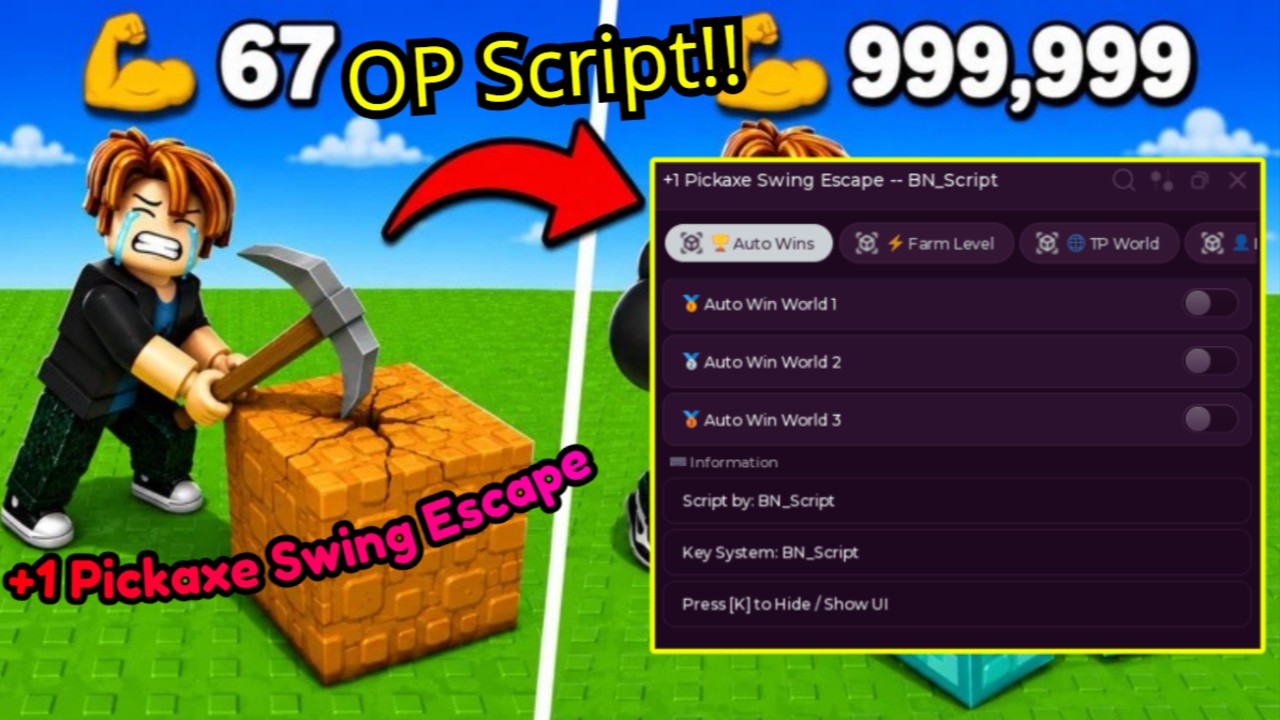 +1 Pickaxe Swing Escape