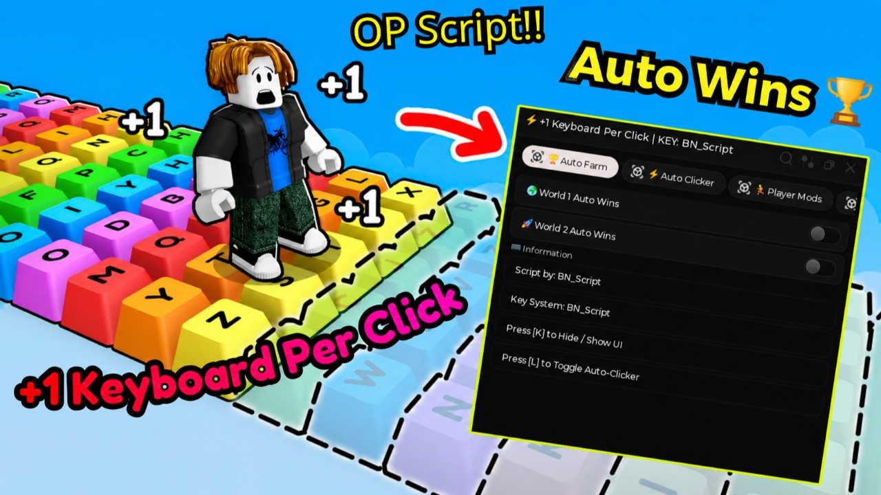 +1 Keyboard Per Click