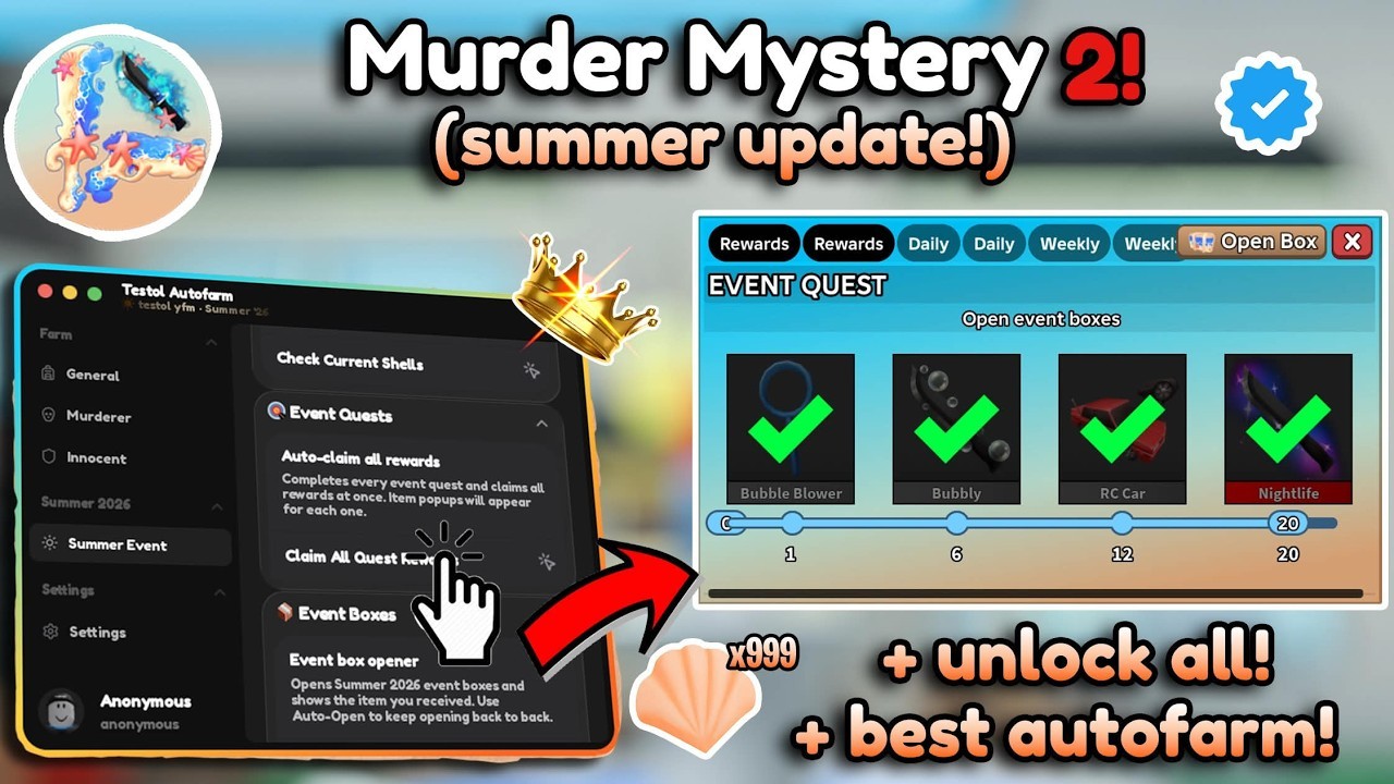 ❤️ MM2 OP SUMMER UPDATE SCRIPT