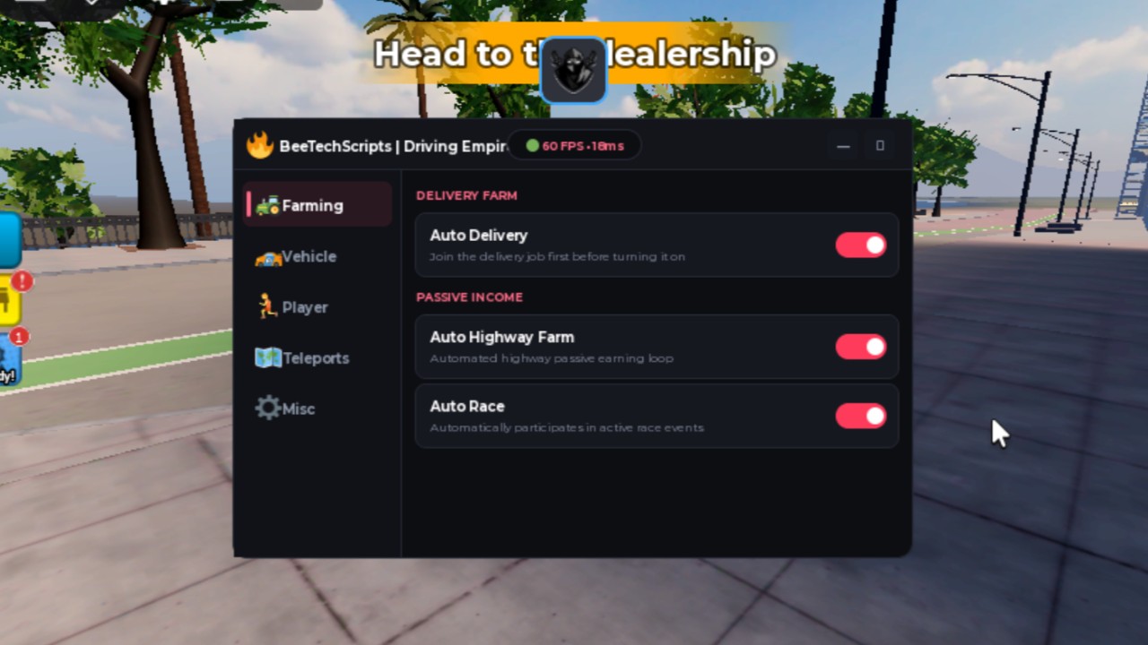 Driving Empire Best Working Script